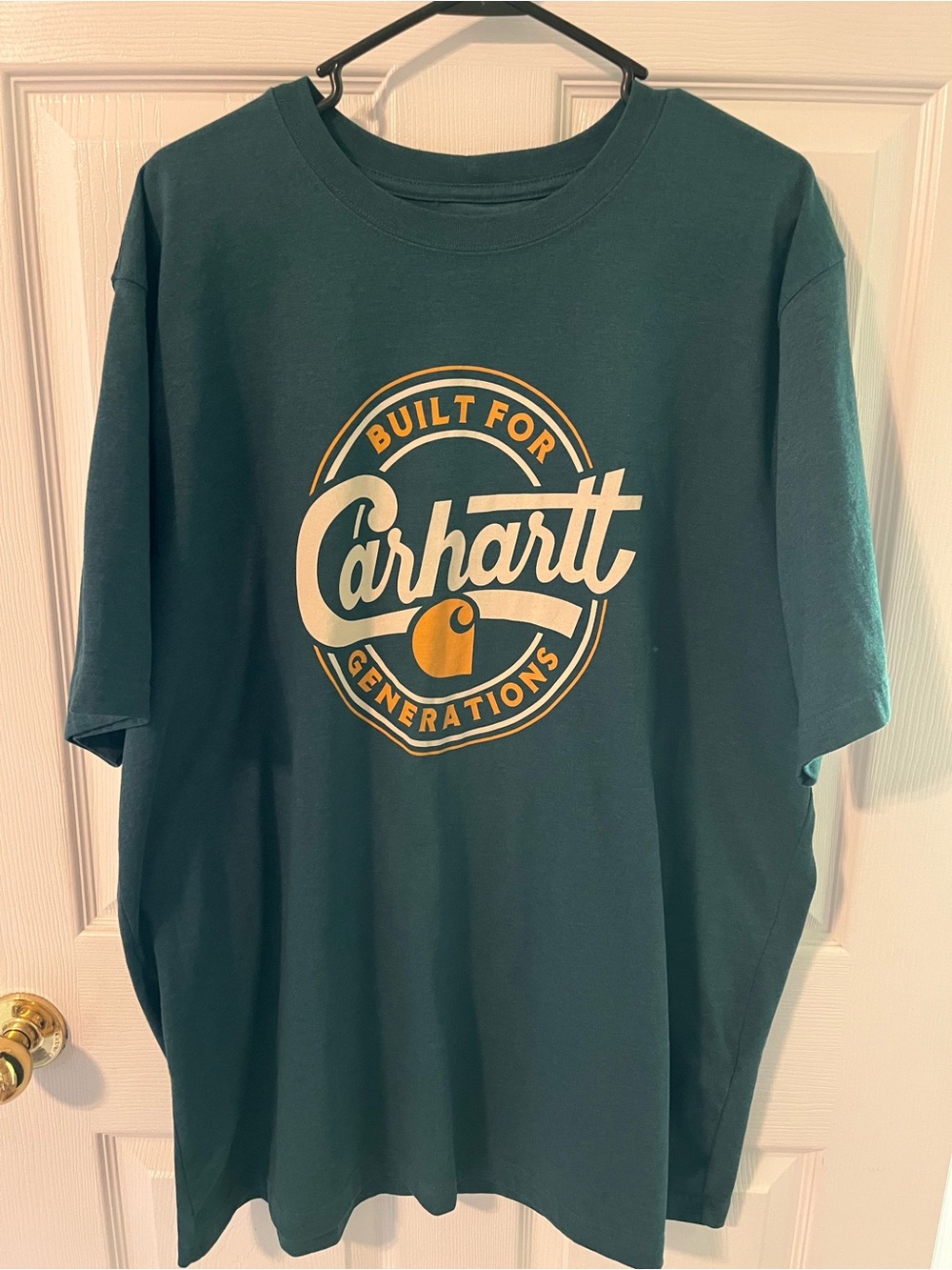 Carhartt Men's Teal Short Sleeve Logo Tee